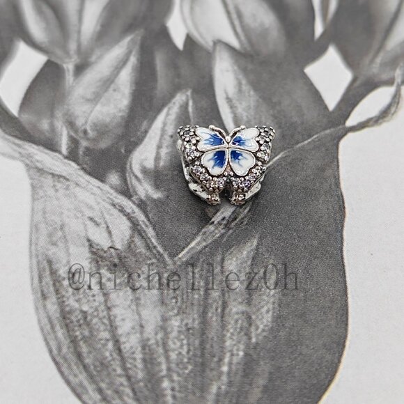 Pandora Jewelry - Pandora Blue Butterfly Sparkling Charm